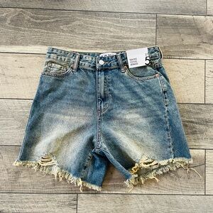 Denim Distressed Women Jorts